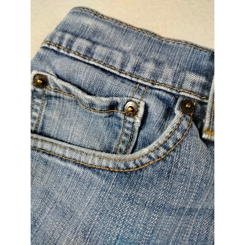 Levis 511 Slim Fit Jeans‎ Mens 32x29 Blue Denim Skater Grunge Distressed Tapered